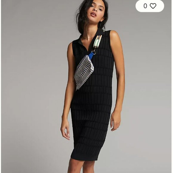 Anthropologie Current Air Spliced Mini Dress Size Medium EUC - Picture 1 of 4